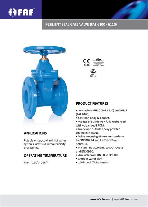 PDF FAF 6100 PN 16 Resilient Seal Gate Valve DOKUMEN TIPS