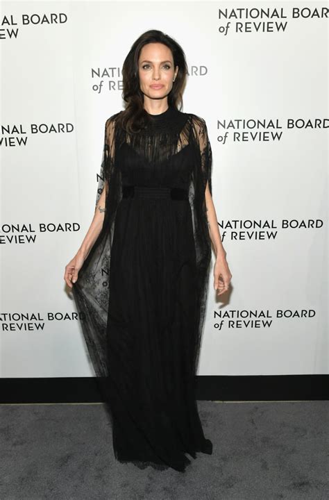 Angelina Jolie's Black Valentino Dress | POPSUGAR Fashion