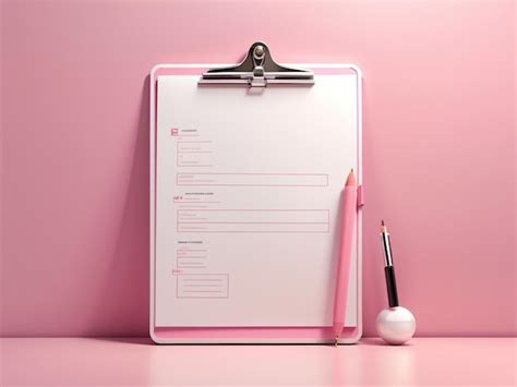 Premium Photo Organized Elegance White Clipboard With Checklist On