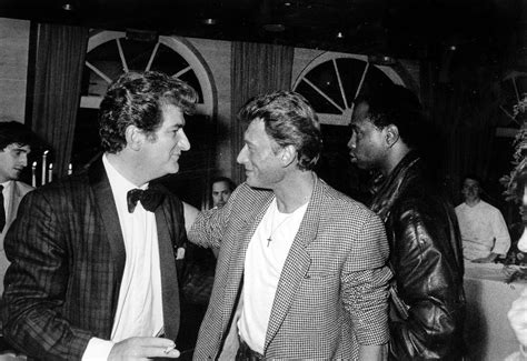 Poster Des Chanteurs Eddy Mitchell Et Johnny Hallyday