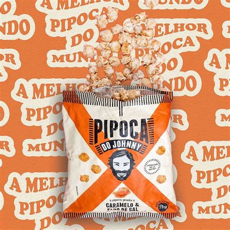 Pipoca Pronta Sabor Caramelo E Flor De Sal 75g Pipoca Do Johnny