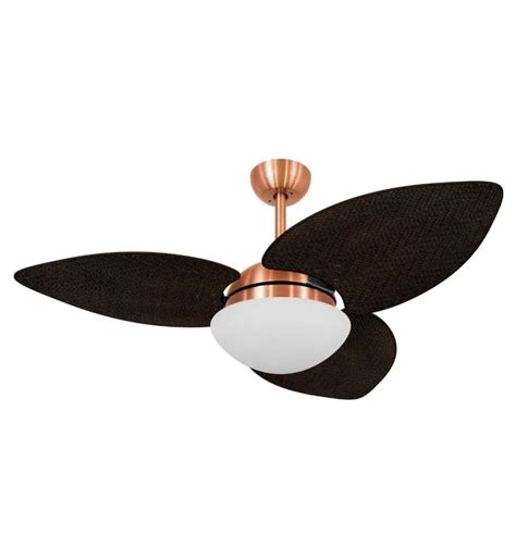 Ventilador Teto VR42 Palmae Dunamis S3 Cobre Tabaco 220V 62909 Volare