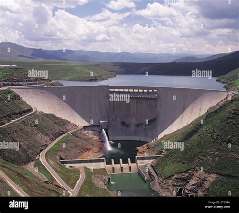 Katse Dam Wall In Lesotho Stock Photo Alamy