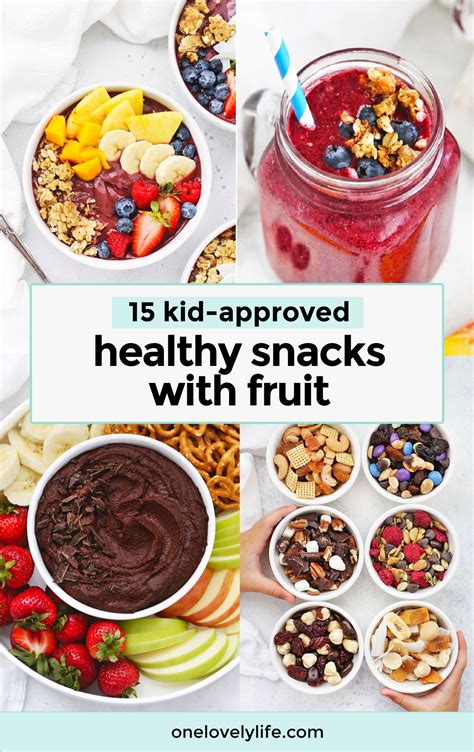 15+ Healthy Snacks For Kids With Fruit • One Lovely Life