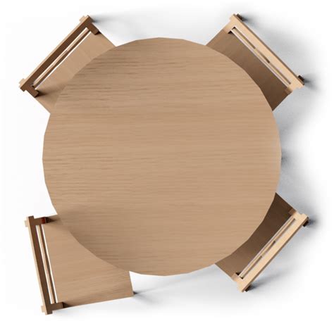 Round Table Top View Top View Furniture Round Table Top View