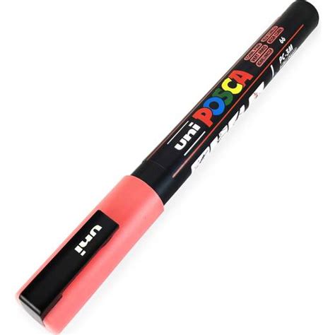 Uni Posca PC 3M Paint Marker 0 9 1 3mm Coral Pink Se Priser Hos Os