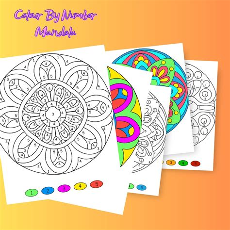 Mandala Paint by Number Digital Download-color by Number - Etsy