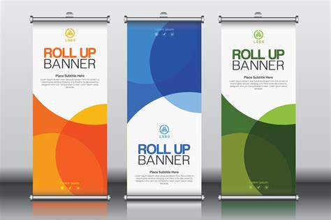 "Stand Out in Style! 🚀 Roll Up Banner Design Templates - Modern and