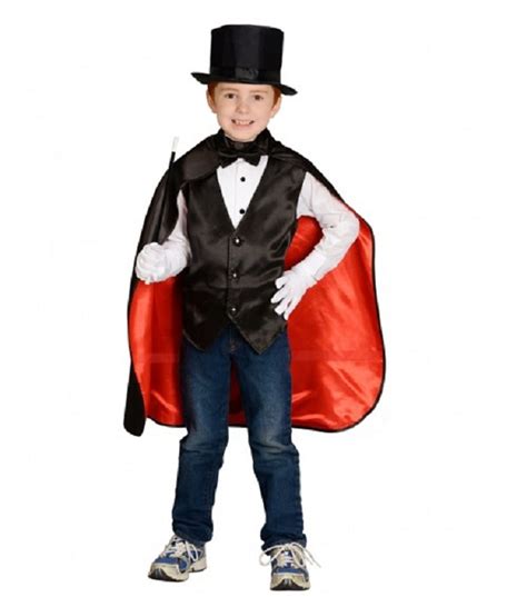 Magician Halloween Costume w/Top Hat (ages 4-9) | Christmas Central