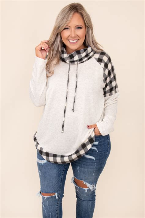 Leave The Cold Behind Top Grey In 2021 Plus Size Boutique Clothing