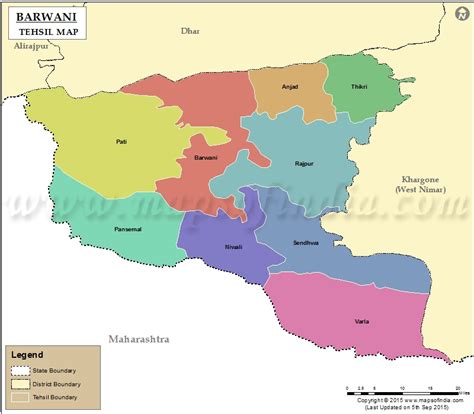 Barwani Tehsil Map, Barwani Tehsil List