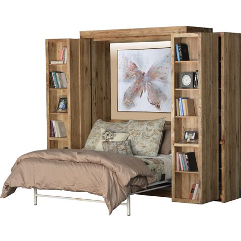 Solid Wood Furniture Bifold Bookcase Wall Bed Stuart David