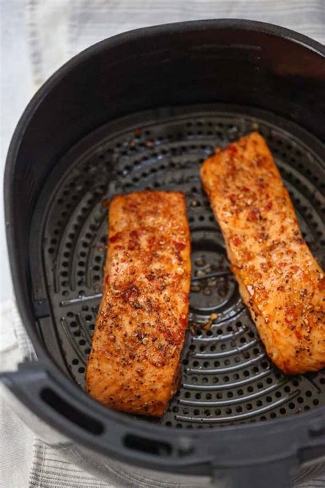 Air Fryer Honey Glazed Salmon Cooked By Julie