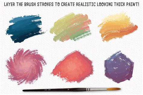 Outstanding Oil Paint Brushes | Creative Market