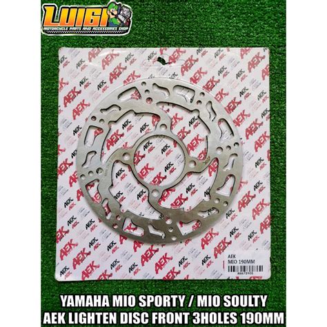 Aek Yamaha Mio Sporty Lighten Disc Front Holes Mm Shopee Singapore