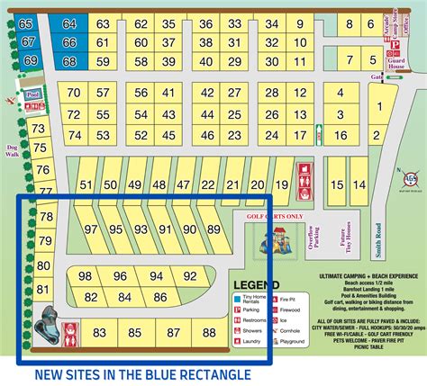 RATES PARK MAP Barefoot RV Resort