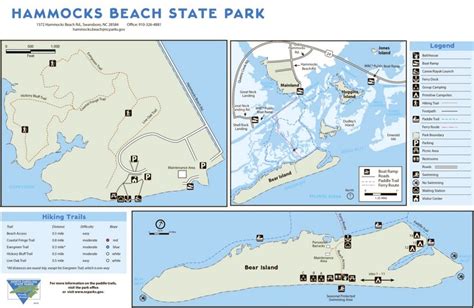 Hammocks Beach State Park Map - Ontheworldmap.com