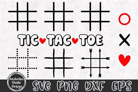 Tic Tac Toe Game Svg Valentines Day Svg Tic Tac Toe Grid