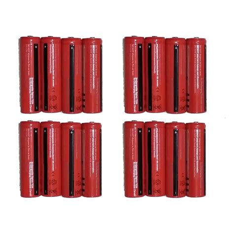 Buy 16pcs8pcs4pcs 18650 Li Ion Rechargeable Battery