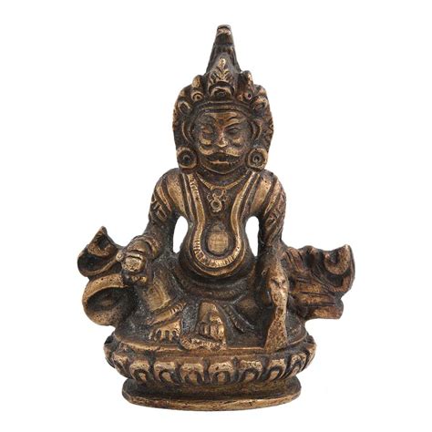 Brass Kuber God Statue Chinese Temple Art