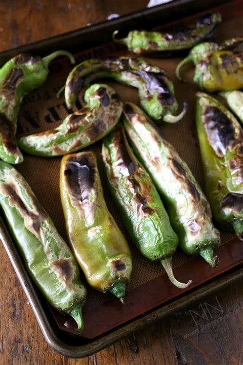 How To Roast Hatch Green Chiles Nutmeg Nanny