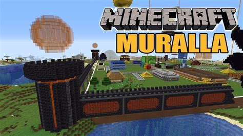 Hice Una MURALLA EPICA En Minecraft Survival YouTube