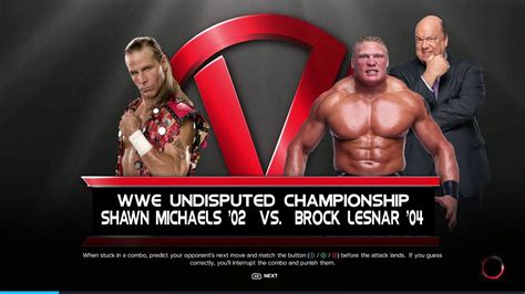 Wwe K Shawn Michaels Vs Brock Lesnar Youtube