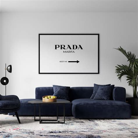 Prada Marfa Impresión de moda Cartel digital Cartel de Etsy