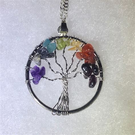 Tree Of Life Chakra Necklace Etsy