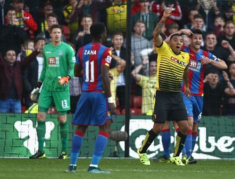 Troy Deeney Watford Disagree Referee Decision Editorial Stock Photo