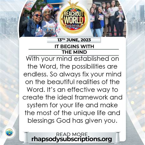 Rhapsody Of Realities Daily Devotional On Twitter Ror 𝐓𝐨𝐝𝐚𝐲 🤗 🗓️