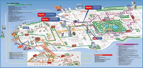 New York Attractions Map Pdf Free Printable Tourist Map New York