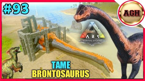 How To Tame A Bronto Ark Survival Evolved Gameplay Youtube