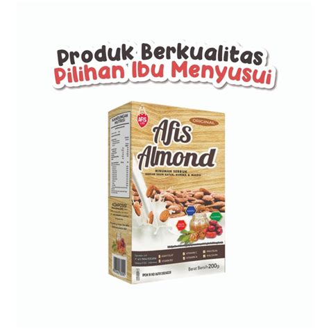 Jual AFIS Susu Almond Pelancar Asi Asi Booster Afislife Kacang Almon