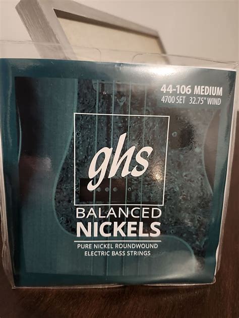 2 Sets Ghs 4700 Balanced Nickels 44 106 Short Scale Bass Reverb