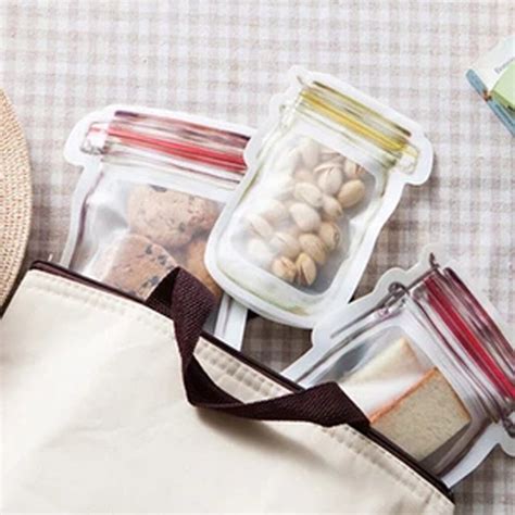 Reusable Ziplock Food Storage Bags Set