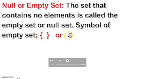 Null Or Empty Set Youtube