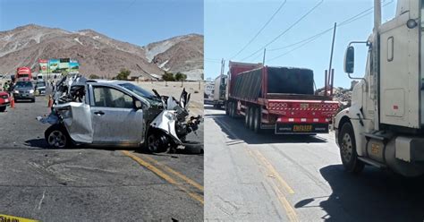 Arequipa Tr Nsito Restringido En La Panamericana Sur Por Choque