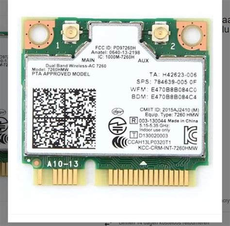 Intel Dual Band Draadloze Wifi Kaart Voor Intel Hmw Mini Pci E