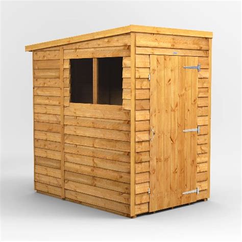 Power Overlap Pent Shed 4x6 Garden Sheds Atlantic Timber