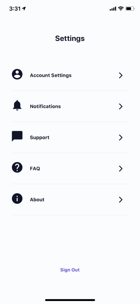 App Settings | Draftbit Example Screens