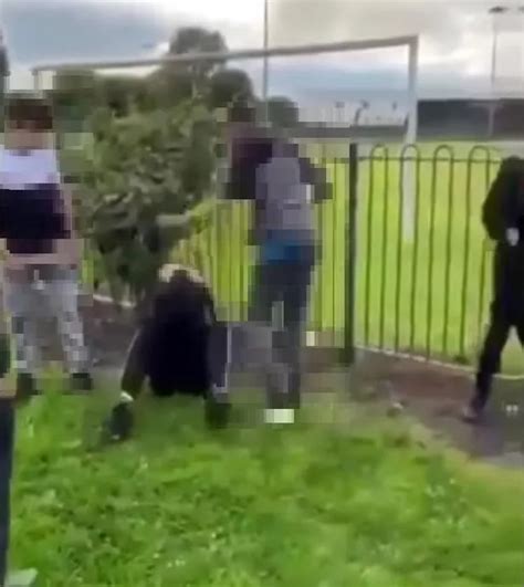 Schoolboy Beaten And Kicked By Gang Of 20 Teens In Shocking Clip Shared