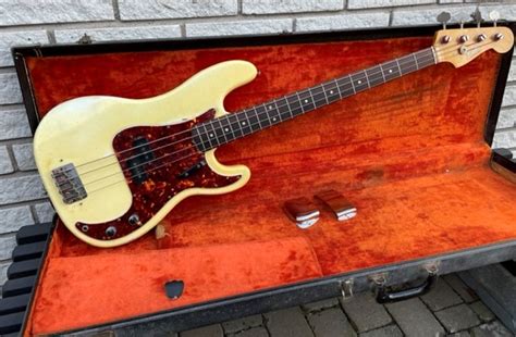 Fender Precision Bass 1965 Olympic White Bass For Sale Anders Anderson Guitars