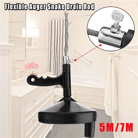 Sink Pipe Drain Cleaner Unblocker Auger Unblock Plunger with 5M 7M Snake Cable Bathroom Cleaning ...