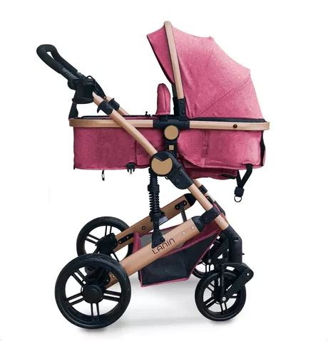 Coche Bebe Convertible Moisés Cuna Mega Baby Plegabl Liviano Color Rosa