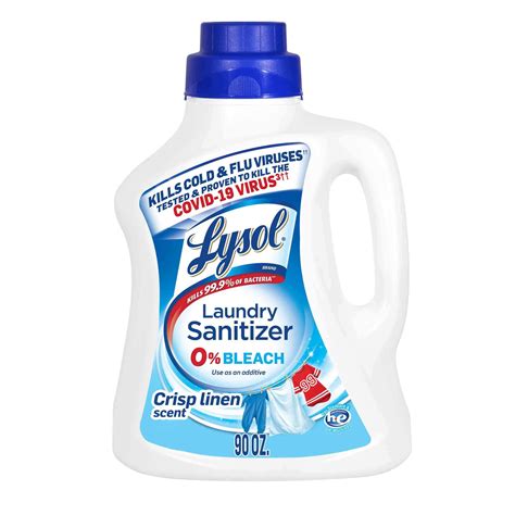 Lysol Laundry Sanitizer, Crisp Linen, Tested and Proven to Kill COVID ...