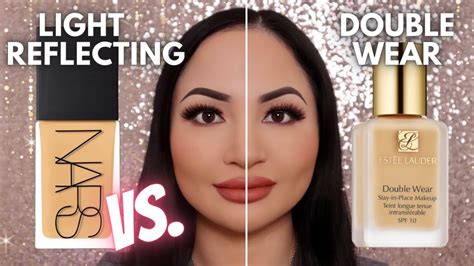 Nars Light Reflecting Foundation Vs Estee Lauder Double Wear