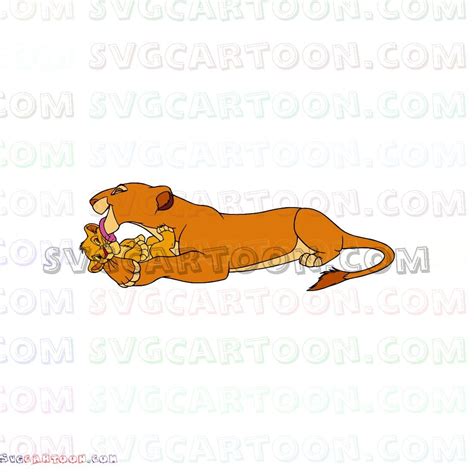 Nala And Baby Simba The Lion King Svg Dxf Eps Pdf Png Baby Simba