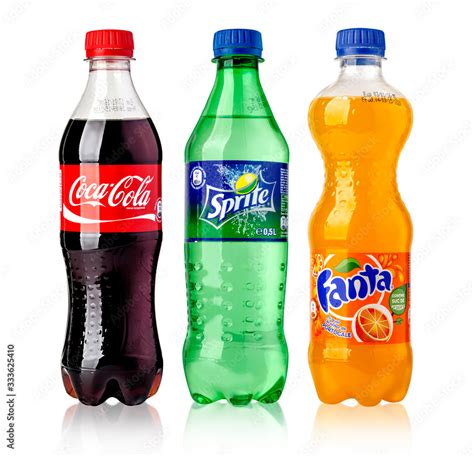Coca Cola Fanta And Sprite Bottles Stock Photo Adobe Stock
