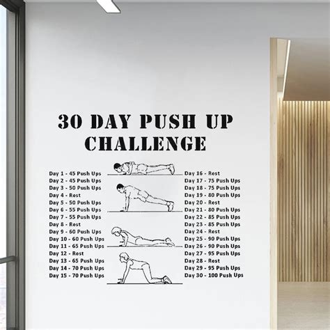 30 Day Pushup Challenge Printable